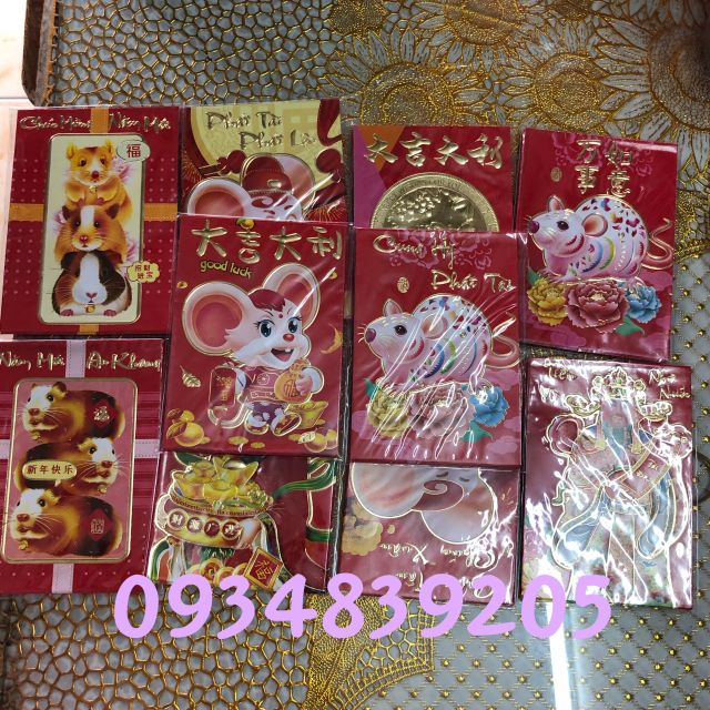 Sét 6 bao lì xì tết 2020