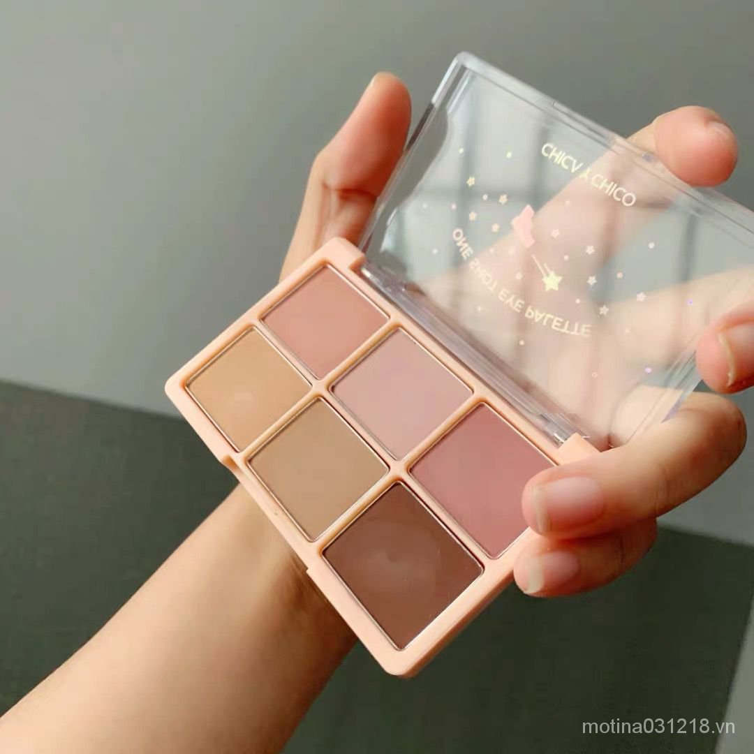 (Hàng Mới Về) Bảng Phấn Mắt 6 Màu Trang Điểm Phong Cách Hàn Quốc | BigBuy360 - bigbuy360.vn