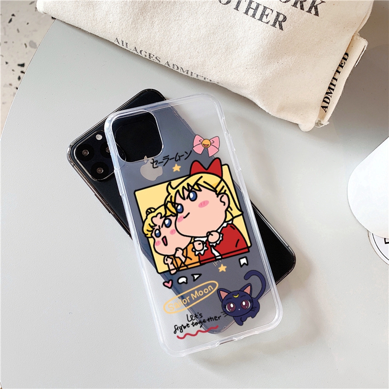 CASE Huawei y7pro y6pro y9prime2019 y7prime phone case y7 2019 y9 2019 Transparent shell y9 2018 y7 2018 y7 2017 Y6 2017 Cover soft Silicone cover Sailor Moon