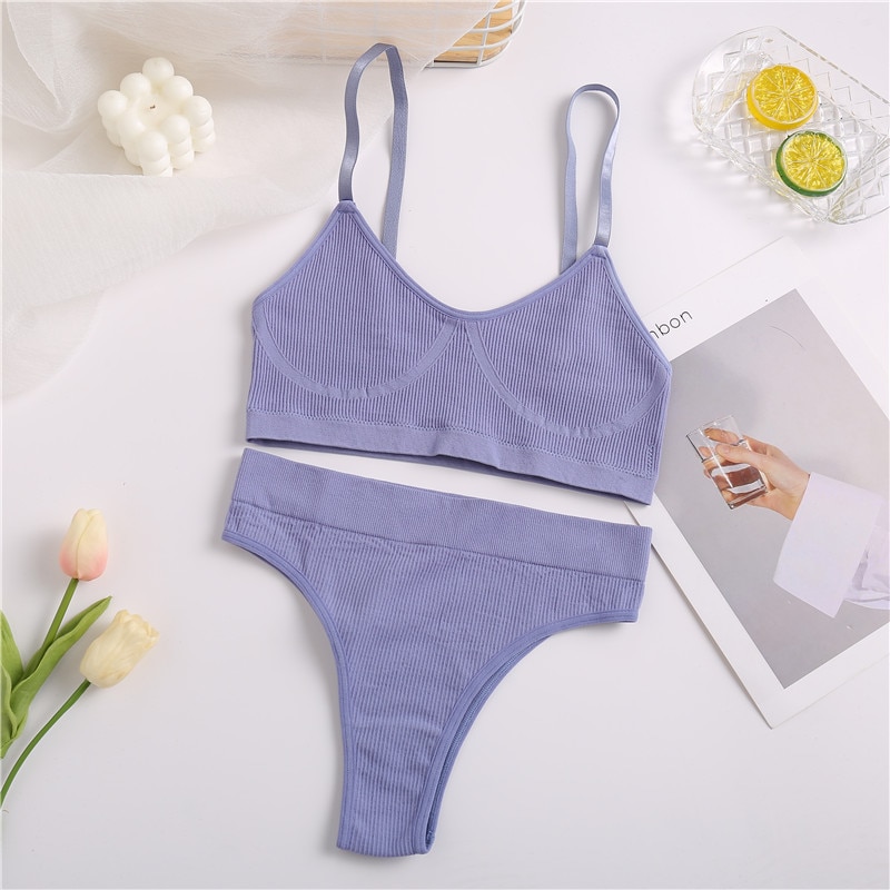 Set đồ lót FINETOO vải cotton thiết kế thoáng khí thời trang dành cho nữ | BigBuy360 - bigbuy360.vn