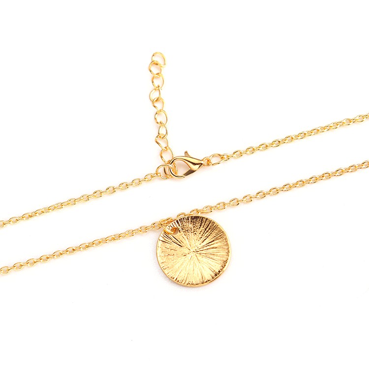 Vòng cổ mặt tròn khắc hình rừng cây độc đáo cho nữ