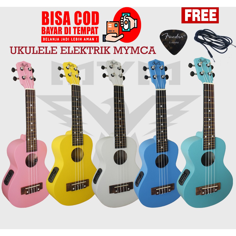 Đàn Ukulele Điện Tử Bằng Gỗ Kèm Hộp Đựng