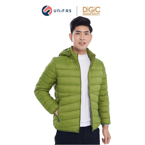 Áo phao Béo nam 3 lớp có mũ siêu nhẹ dáng ôm, chống thấm nước, chống bám bụi DGCs - WAJKBA04M