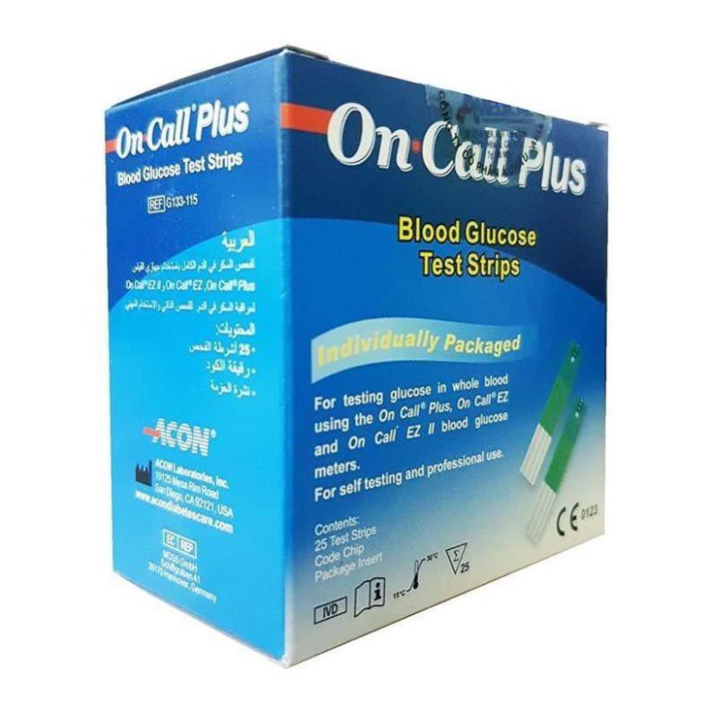 Que thử đường huyết Acon On-Call Plus DATE MỚI NHẤT 23/03/2023