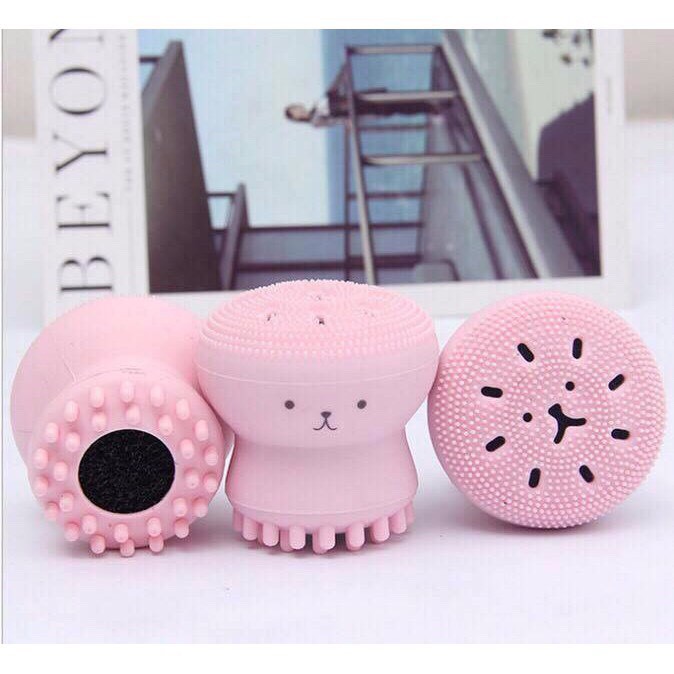 Cọ rửa mặt hình bạch tuộc giúp massage da mặt, tẩy tế bào chết hàng nội địa trung | BigBuy360 - bigbuy360.vn