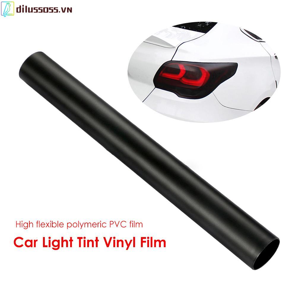 Tấm phim dán đèn pha xe hơi màu đen mờ kích thước 30x100cm
