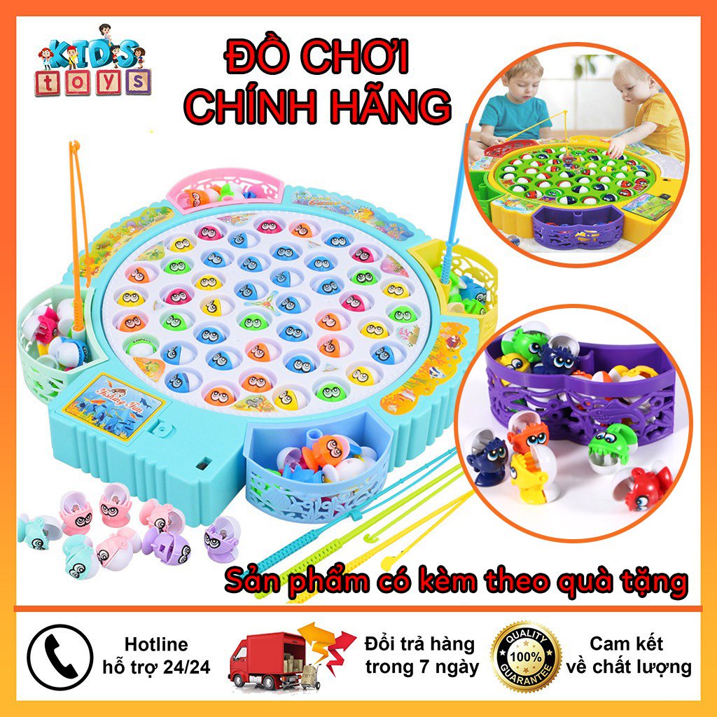 Đồ chơi Câu cá 45 con, 15 con phát nhạc, làm từ nhựa an toàn nhiều màu sắc phát triển vận động tinh, rèn luyện mắt, giúp