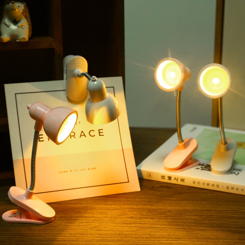 Đèn Ngủ Mini Dễ Thương Kẹp Bàn Bảo Vệ Mắt Chất Lượng Cao