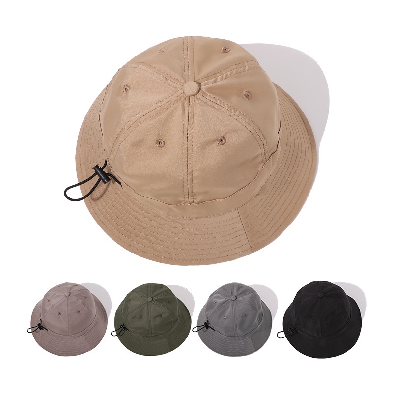 Mũ Bucket Dây Rút Thoáng Khí Nhanh Khô Chống Thấm Nước Thời Trang Đi Biển Cho Nam Và Nữ
