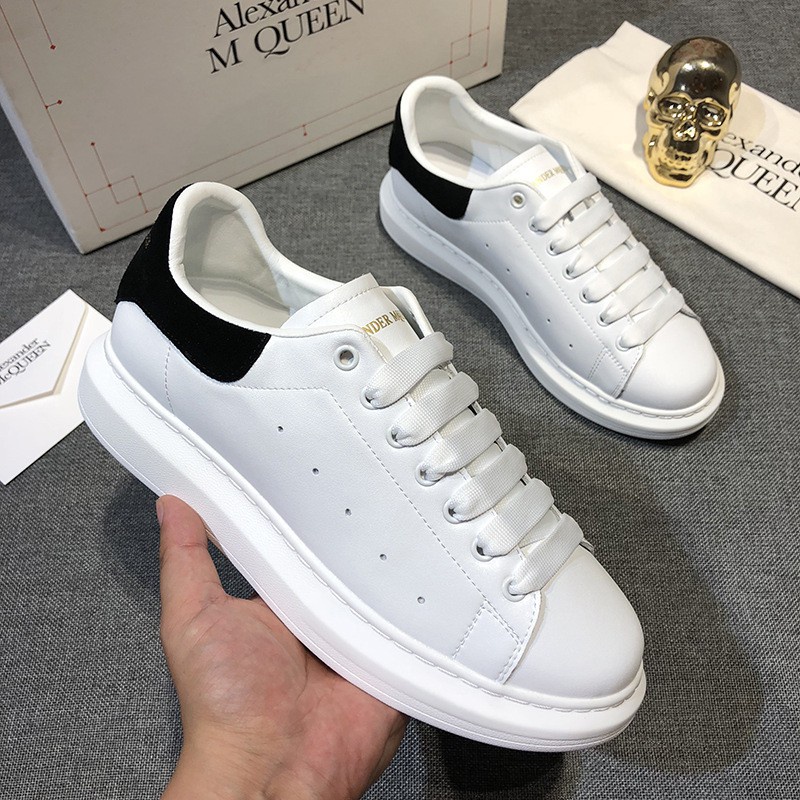 ! hàng chưa về  Giày MC Queen trắng gót đen Giầy alexander mcqueen cao cấp Full Size Full Box Free Ship