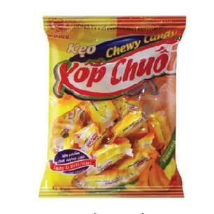 Kẹo chew xốp chuối Hải Hà 28 viên mùi thơm hấp dẫn ăn mãi không chán