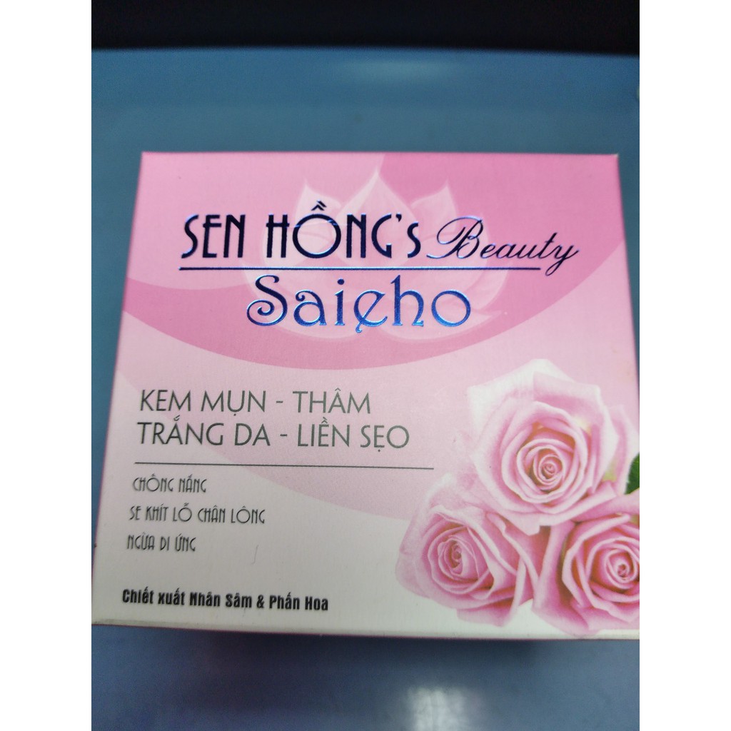 Kem Sen Hồng's Saieho chiết xuất nhân sâm và phấn hoa 12-18-30gr