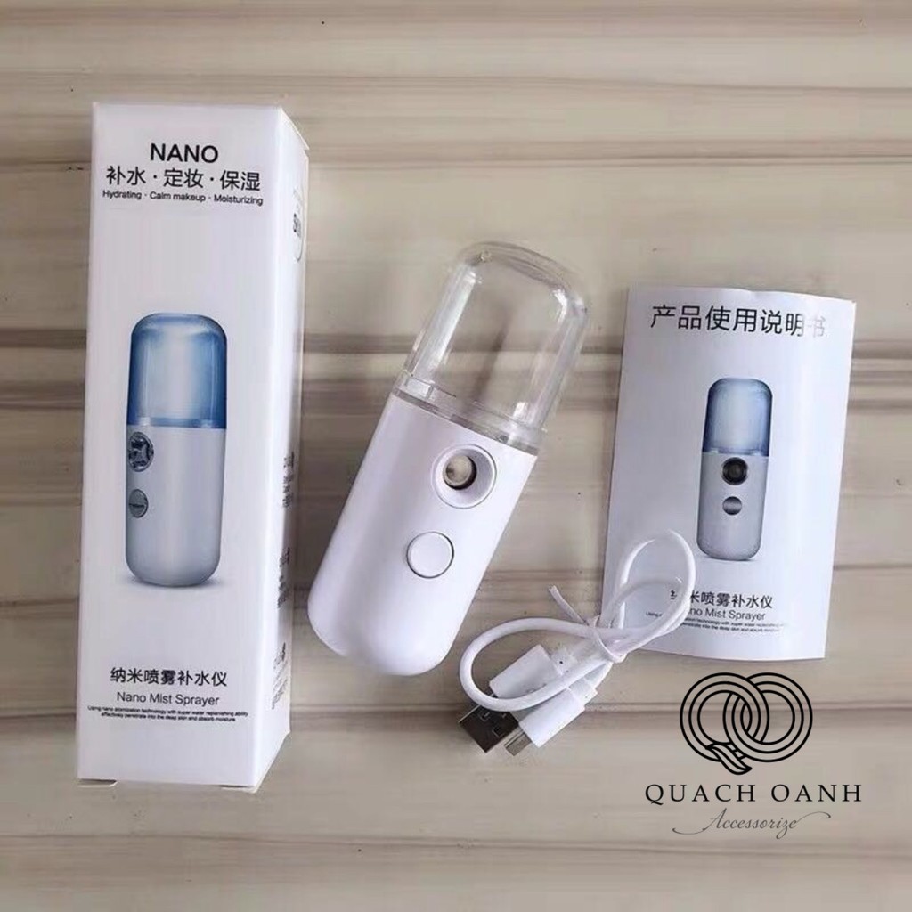 Máy xông hơi, xịt khoáng nano mini dưỡng ẩm da - MÃYH01