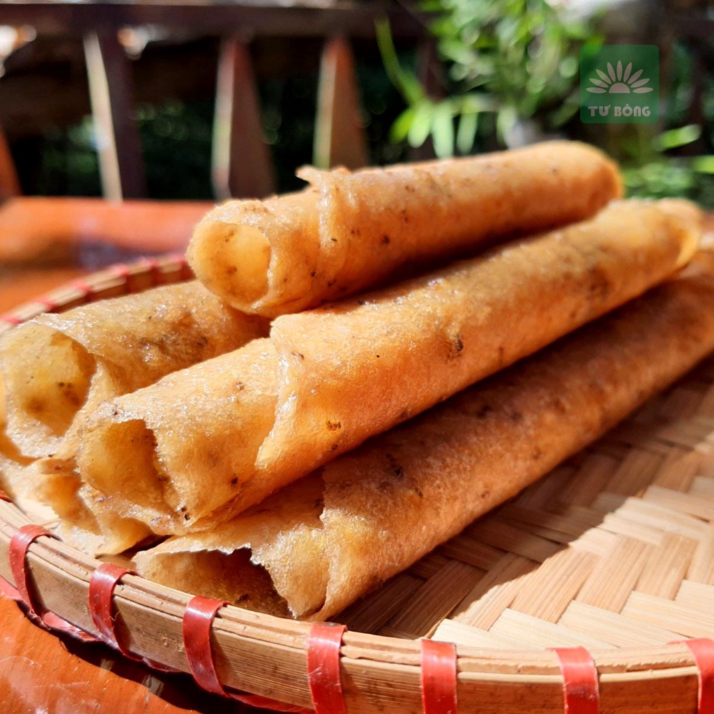 Chuối ép miếng mỏng tròn Tư Bông 500g - 1kg