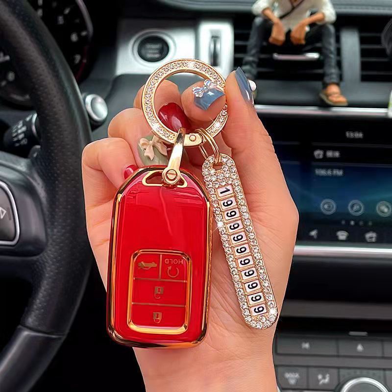Vỏ TPU Bảo Vệ Chìa Khóa Điều Khiển Từ Xa Cho Xe Hơi Honda Civic CRV BRV City Accord 2014 to 2020