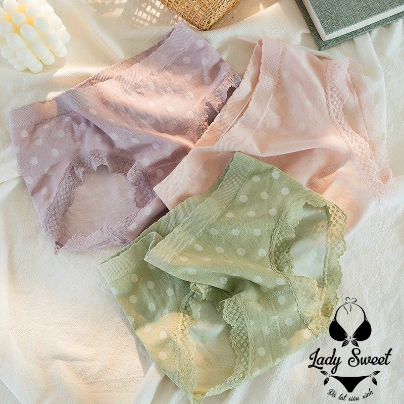 Quần lót nữ cotton co giãn 4 chiều Cao Cấp H99 Chấm bi