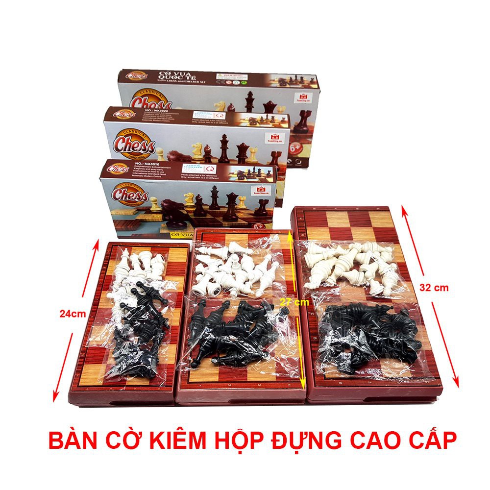 Đồ Chơi Bộ Cờ Vua Nam Châm (Giả Gỗ) Cao Cấp 32x32cm Cỡ Đại - Đỗ Gia