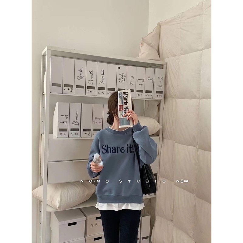 ÁO NỈ HÀN QUỐC SIÊU HOT ( ẢNH THẬT- CHẤT ĐẸP- HÀNG SẴN)