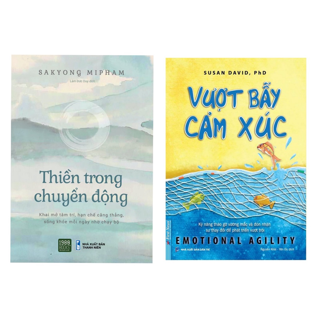 Sách - Combo2q: Vượt Bẫy Cảm Xúc - First News + Thiền trong chuyển động - 1980books