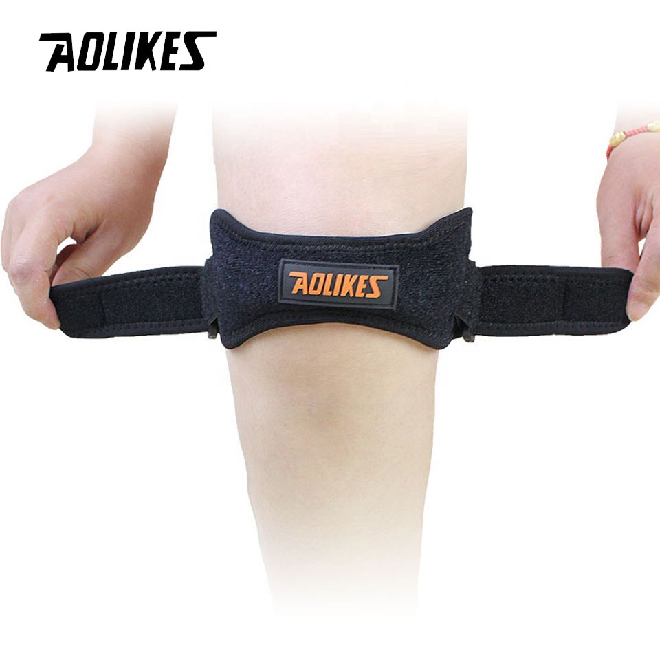 Đai bảo vệ đầu gối AOLIKES A-7918 đệm silicone hỗ trợ xương bánh chè Magnetic Knee Support Belt