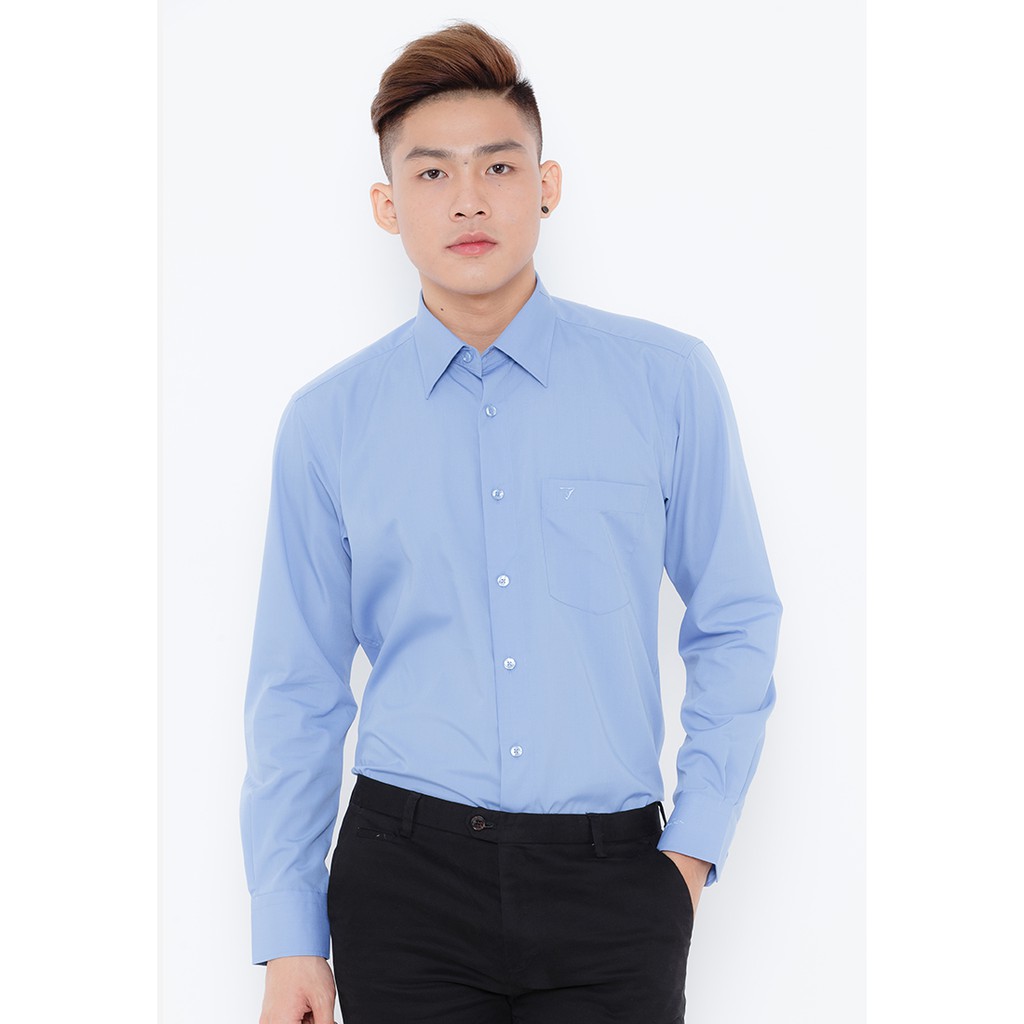 Áo Sơ Mi Dài Tay Trơn Màu Form Regular Vĩnh Tiến 289 | BigBuy360 - bigbuy360.vn