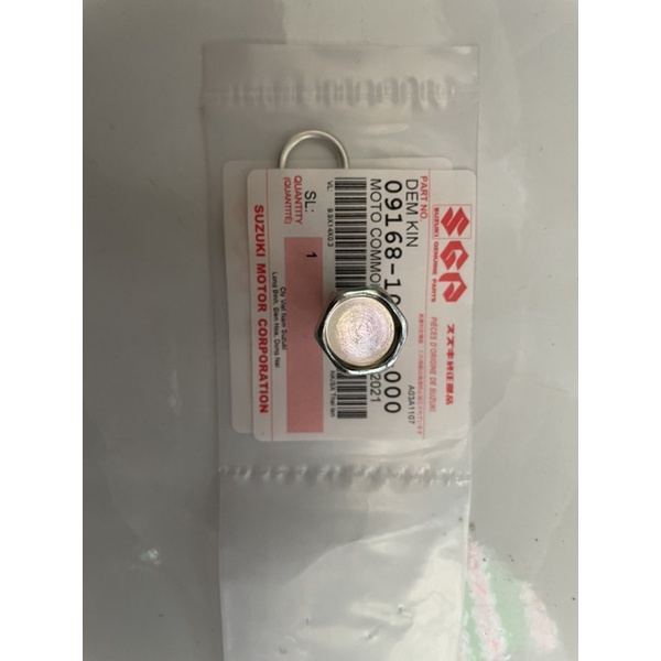 ốc xả nhớt và long đền xe satria fi , raider fi