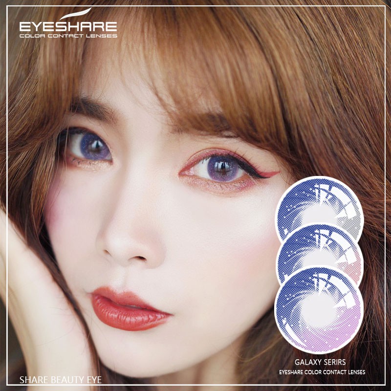 EYESHARE [Hàng mới về] Cặp kính áp tròng Mojito mềm mại thời trang