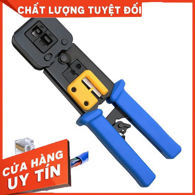 Kìm bấm mạng xuyên thấu cao cấp Tool Tặng kèm 5 đầu mạng nhựa j45