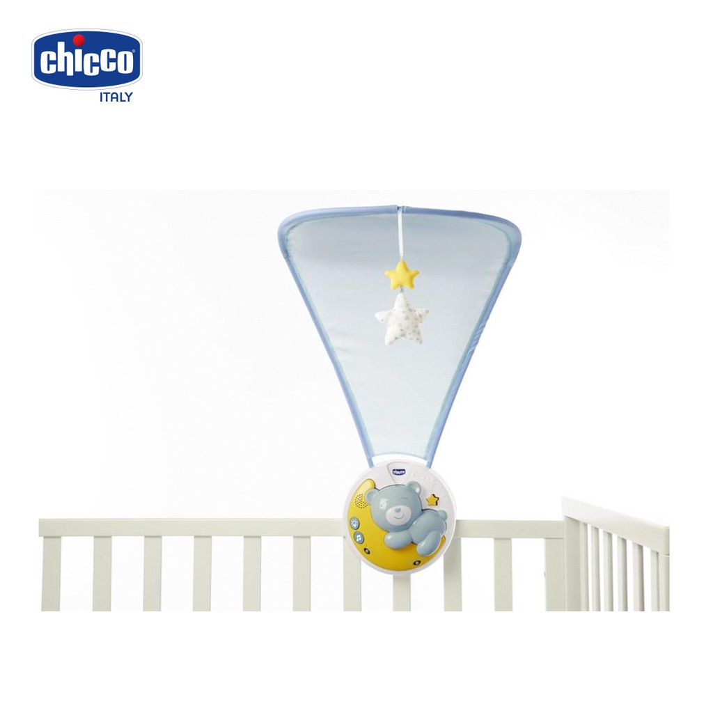 Đồ chơi treo cũi phát nhạc Sao nhỏ Chicco Hồng Pinky/Xanh Blue