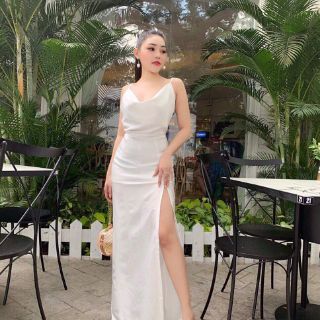 ĐẦM BODY 2 DÂY CỔ ĐỔ XẺ ĐÙI