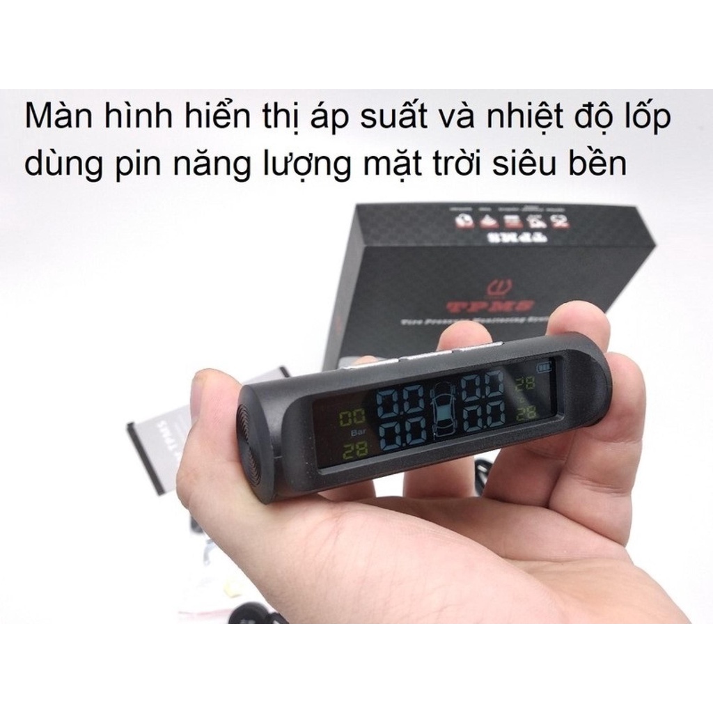 Cảm Biến Áp Suất Lốp TPMS Van Gắn Trong - Màn hình màu hiển thị nhiệt độ áp suất lốp