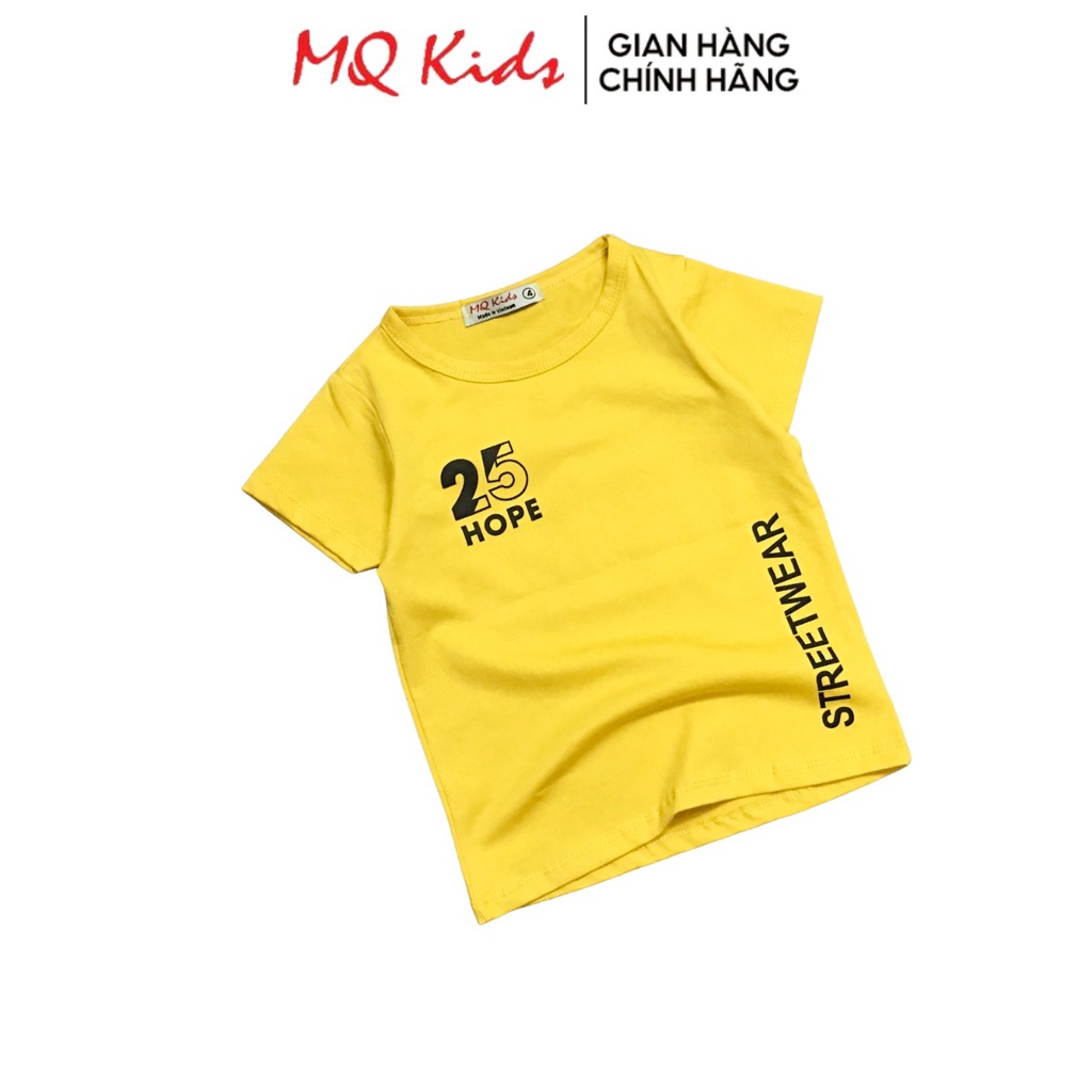 Áo thun bé trai size đại  21_40kg áo phông đại cồ bé trai chất liệu cotton thoáng mát
