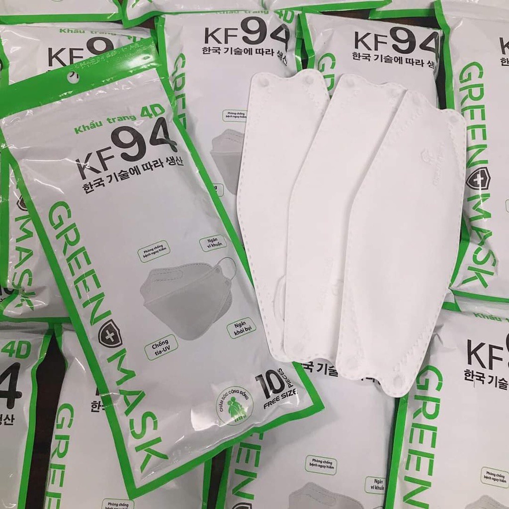 Khẩu trang GREEN MASK Kf94 (1 túi 10 chiếc)