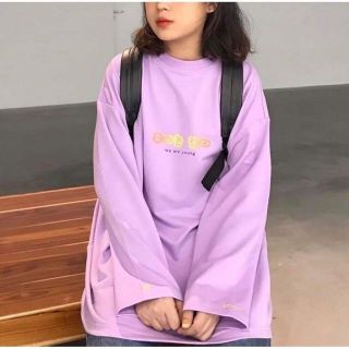 Áo sweater tím, dáng rộng, hàng bao đẹp