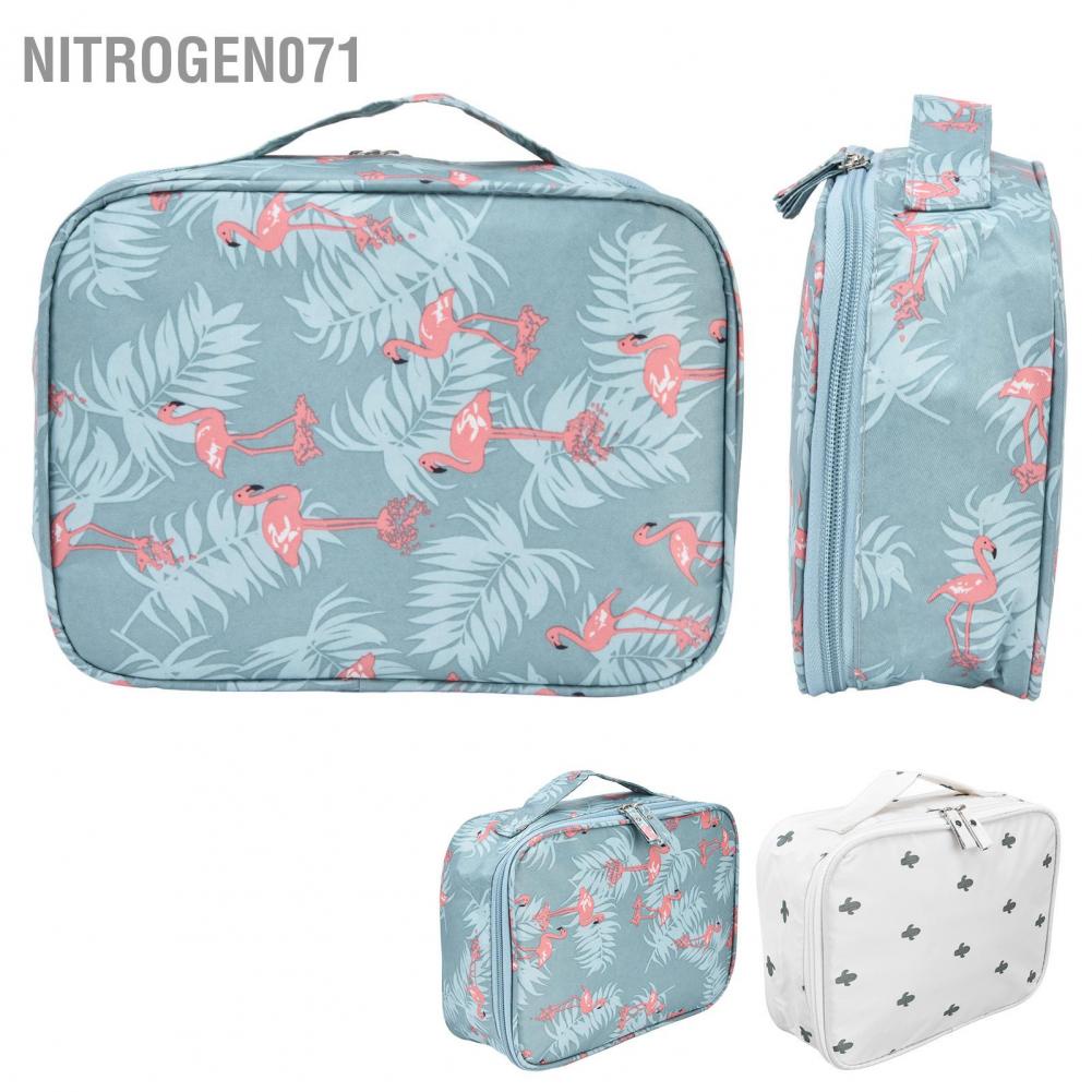Nitrogen071 Túi đựng đồ vệ sinh Nylon bền chống thấm nước Thiết kế thời trang đa chức năng Dung tích lớn du lịch
