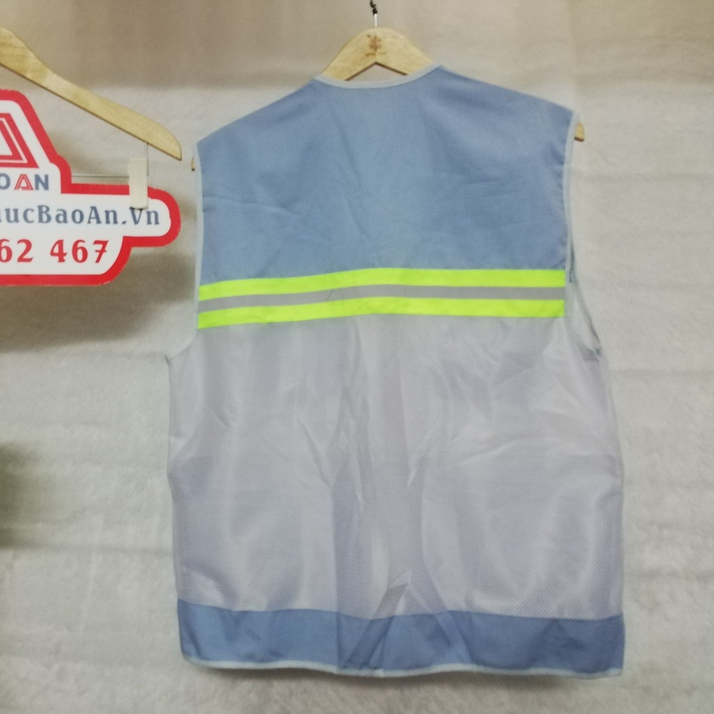 Áo gile nam phản quang túi hộp - Áo gile lưới kỹ sư bảo hộ lao động
