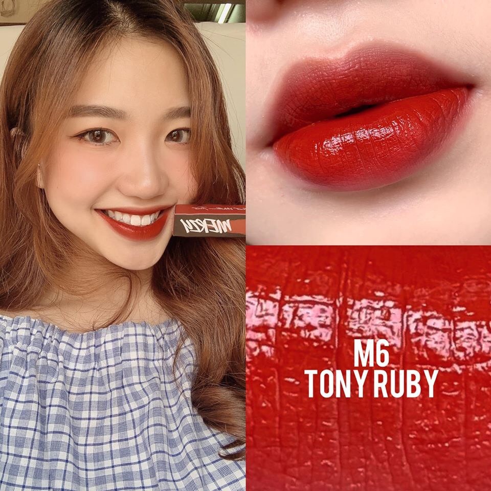 [#M5 Hey Candy - #M6 Tony Ruby] Son Kem Lì, Siêu Mịn Merzy Bite The Beat Mellow Tint | BigBuy360 - bigbuy360.vn