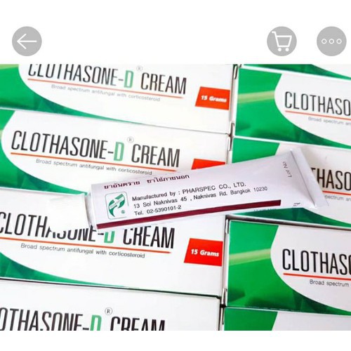 Chuẩn Thái _ Kem bôi nấm móng nấm tay chân CLOTHASONE D CREAM THÁI LAN