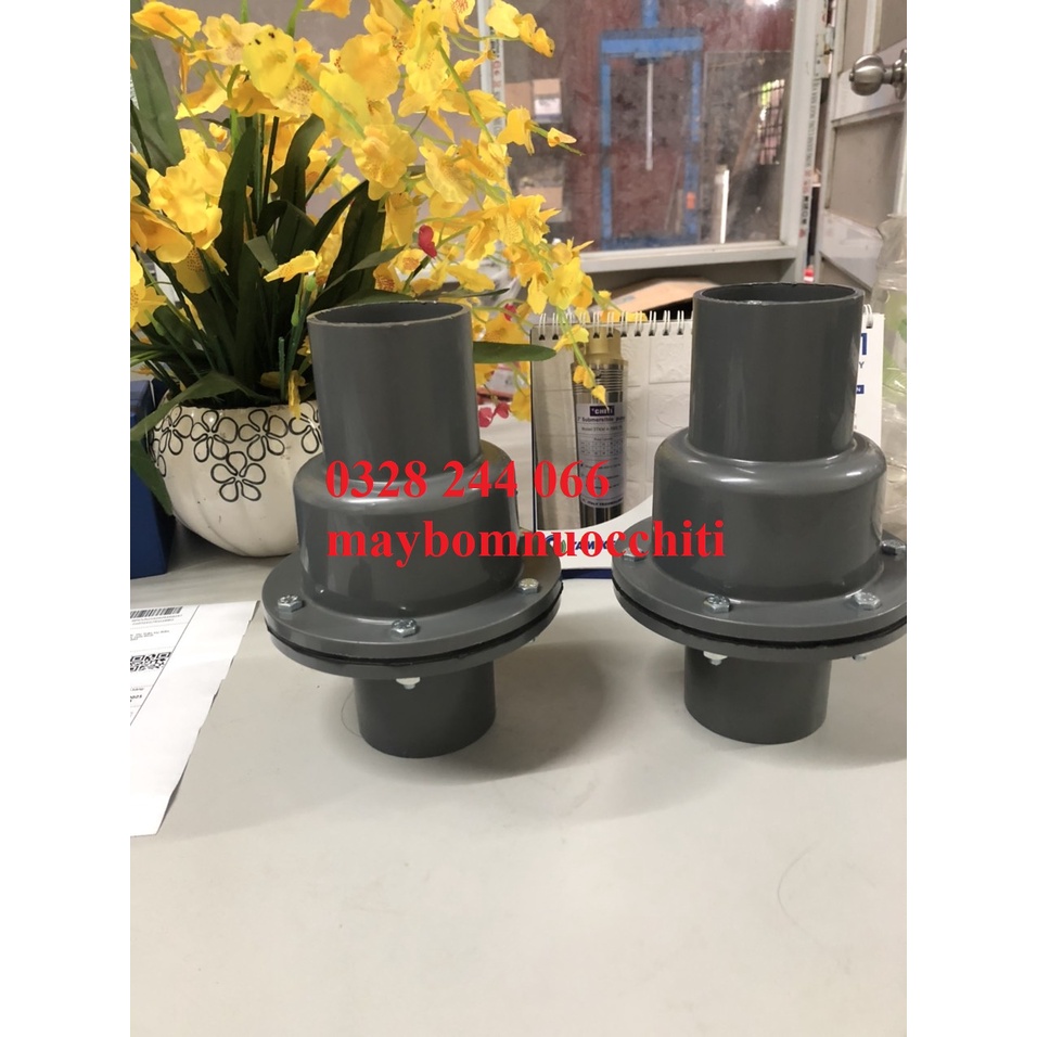 Van 1 chiều lá lật, luppe giếng nhựa Ánh Sáng, chõ trên cỡ ống Đk 60-75-90-110mm