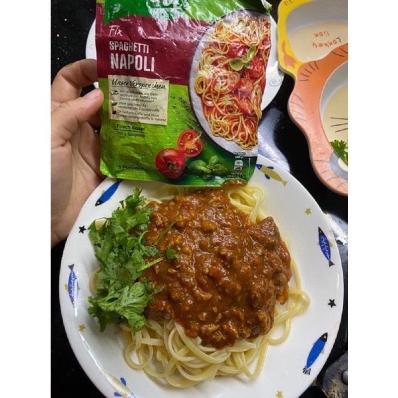 Gia vị làm nước sôt Mỳ ý Spaghetti hãng Knorr Đức, chuẩn vị nhà hàng