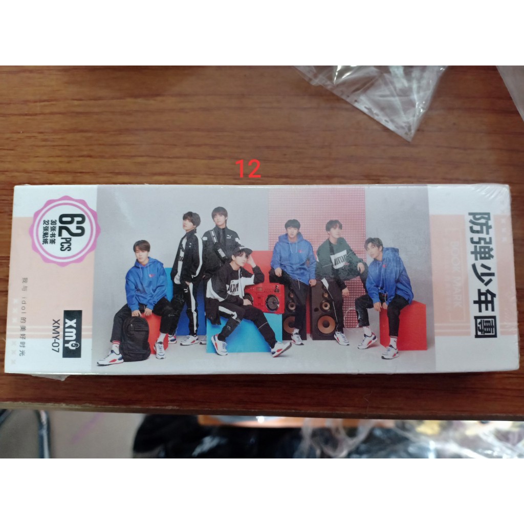 Card book mark in hình Bangtan