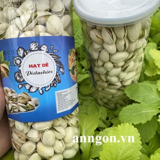 Hạt dẻ cười pistachios 500g, không tẩy trắng đã sấy chín thơm ngon giòn – anngon.vn