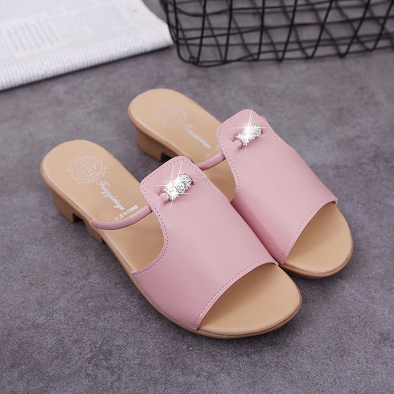 Dép nữ đế IELGY đính đá phong cách Bohemian thoải mái cho nữ