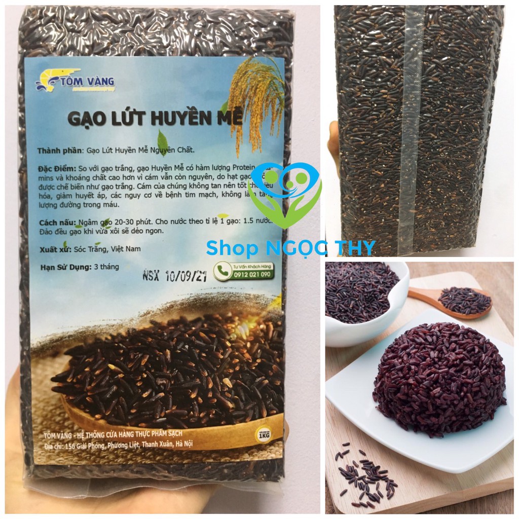 Gạo lứt huyền mễ Tôm Vàng 1kg