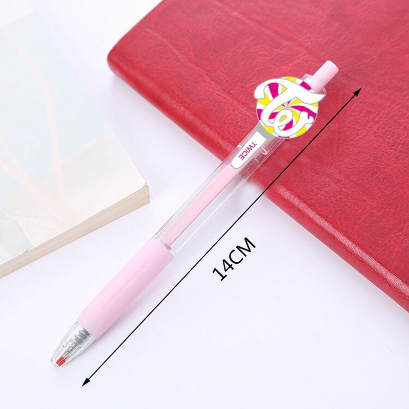 1 Bút Bi Ngòi 0.5mm Họa Tiết Hoạt Hình Kpop Bts Nct Exo Iu Straykids