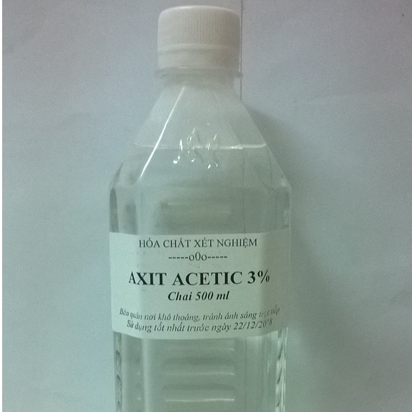 Dung dịch Axit Acetic 3%, Chai/500ml