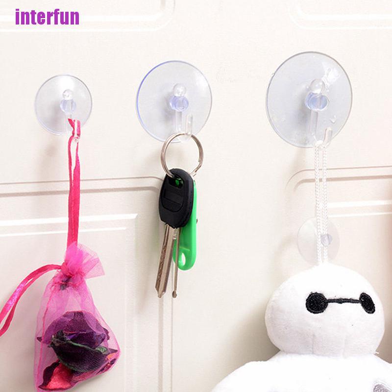 Móc Treo Đồ Gắn Tường Trong Suốt Có Giác Hút Tiện Dụng Cho Nhà Bếp