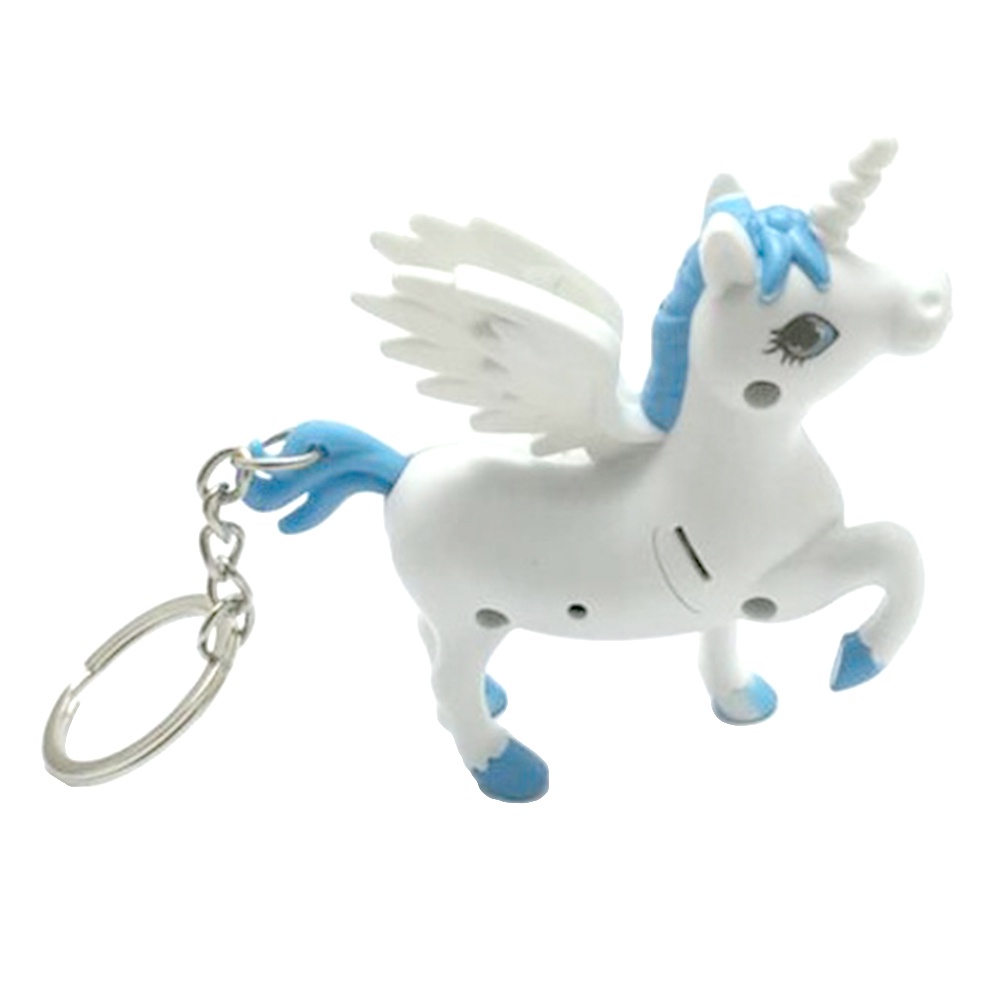 Móc khóa hình ngựa kì lân có đèn LED