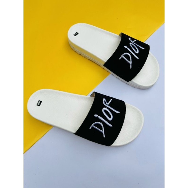 Dép nam quai ngang dior đế cao 5cm thời trang Xanta DO010