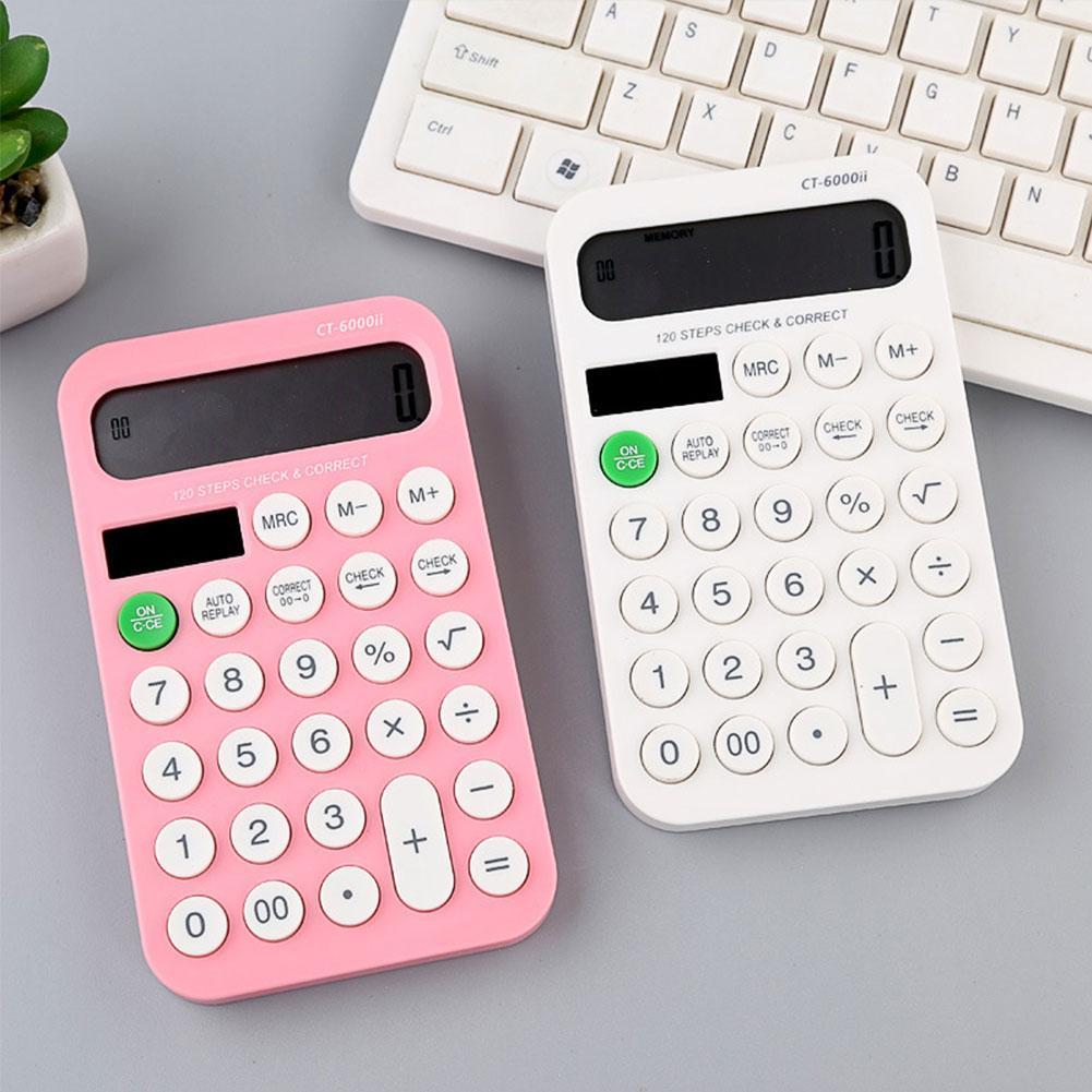 【Happy sunshine】New creative candy color mini calculator cute simple portable calculation plastic material school supplies